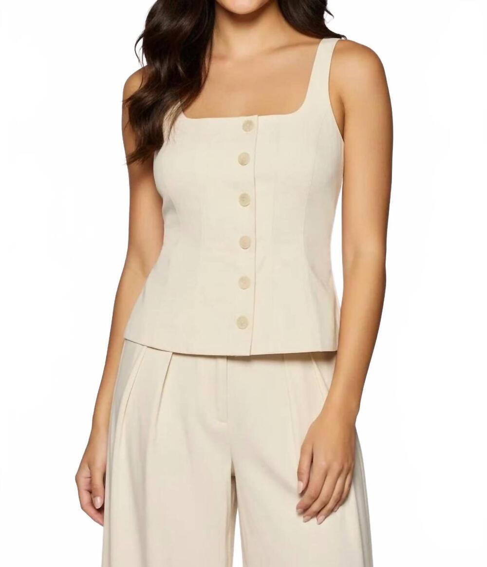 NEW LOST + WANDER primavera top in ivory